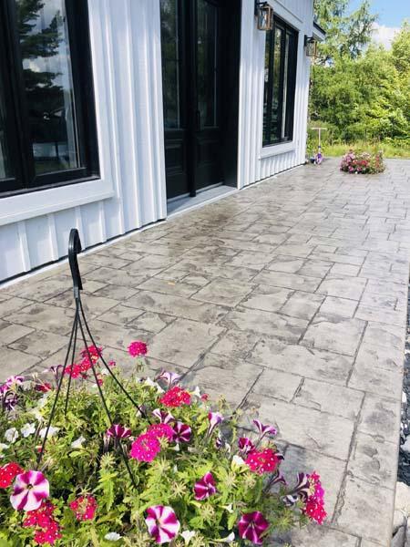 Béton estampé Sherbrooke